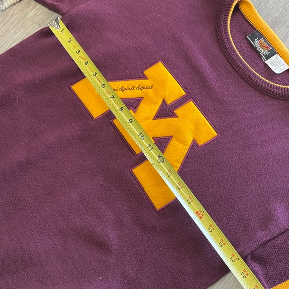 Vintage Minnesota Gophers Alumni Spirit Squad Letterman Varsity Patch Sweater - Picture 12 of 14